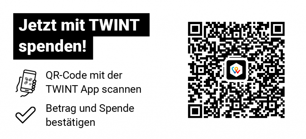 Jetzt mit TWINT spenden